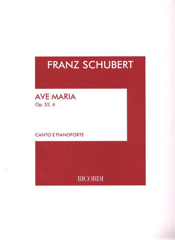 Ave Maria Op. 52 N. 6 D. 839 - pro zpěv a klavír